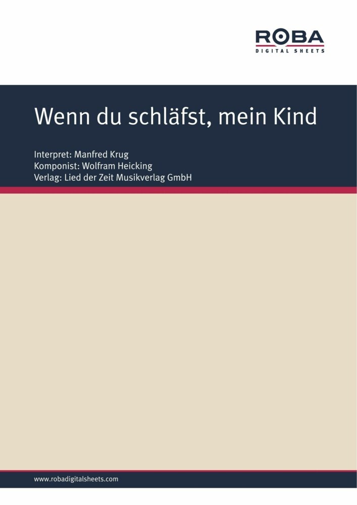 Wenn du schläfst, mein Kind main product photo
