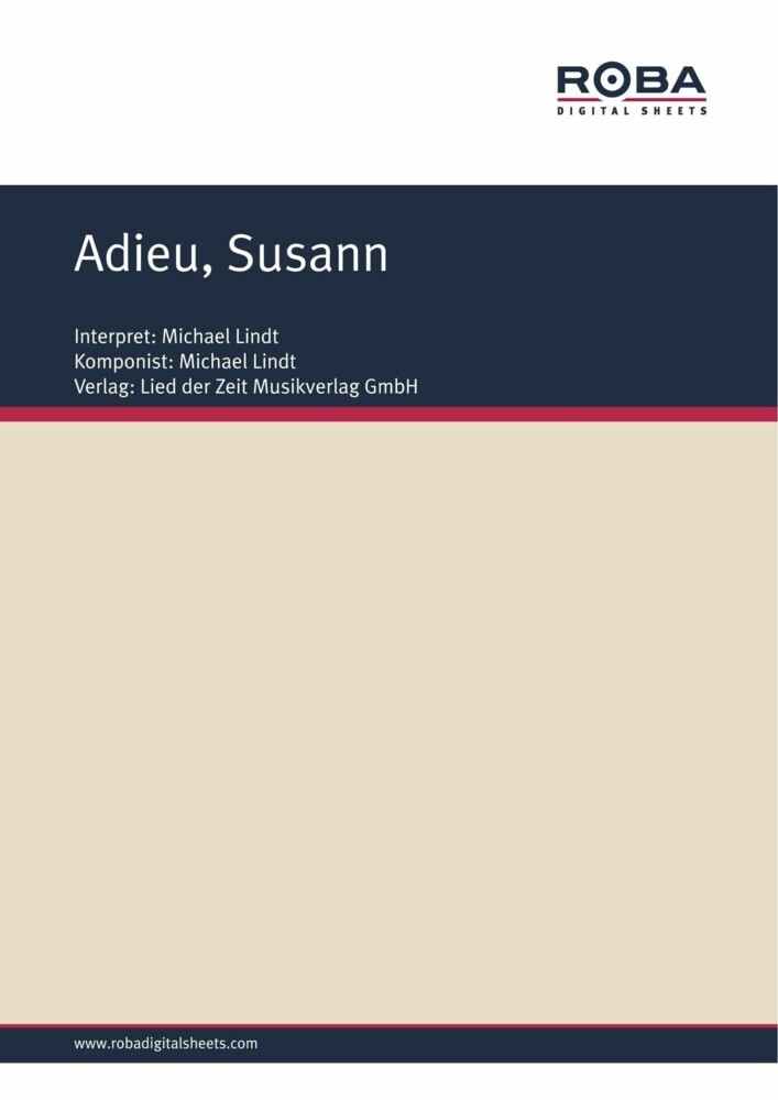 Adieu, Susann main product photo