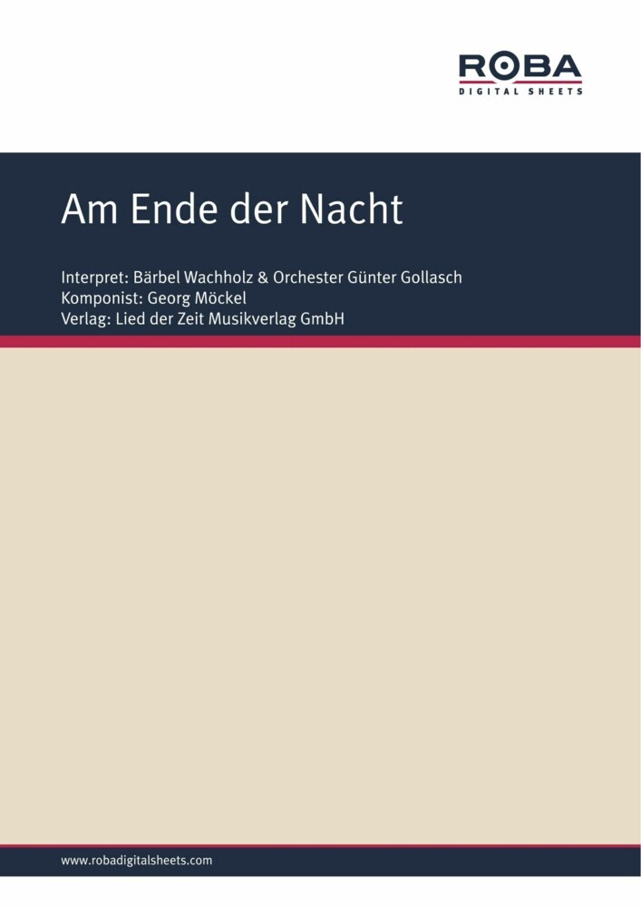 Am Ende der Nacht main product photo