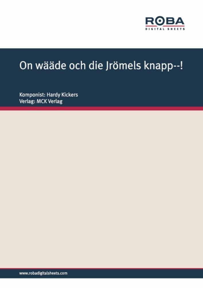 On wääde och die Jrömels knapp--! main product photo