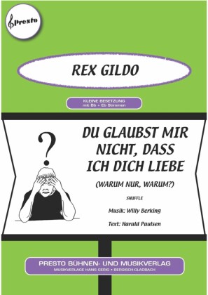 Du glaubst mir nicht, dass ich dich liebe
