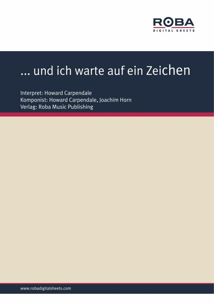 ... und ich warte auf ein Zeichen main product photo