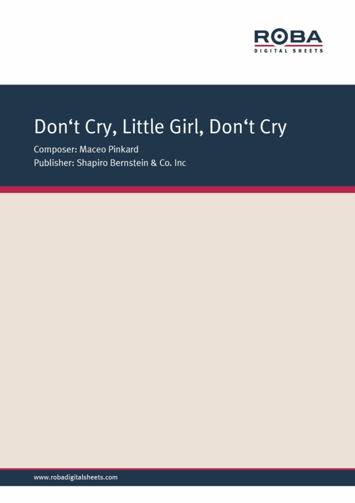 Don't Cry, Little Girl, Don't Cry main product photo