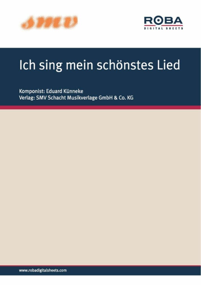 Ich sing mein schönstes Lied main product photo