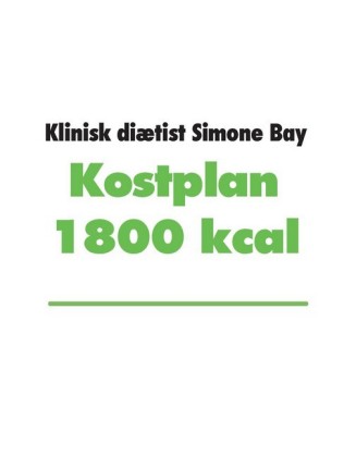 Kostplan 1800 kcal