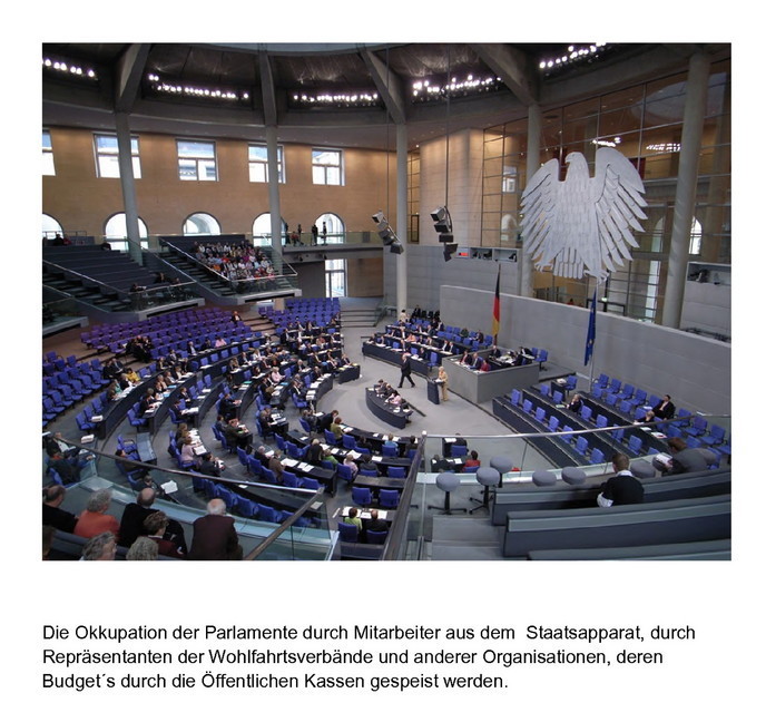 Die Okkupation der Parlamente durch Mitarbeiter aus dem Staatsapparat main product photo