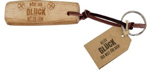 Schlüsselanhänger - "Möge das Glück mit Dir sein!"