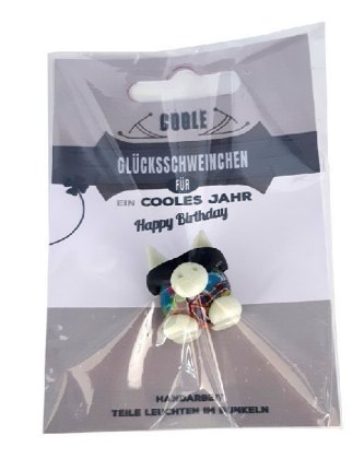 Coole Glücksschweinchen für ein cooles Jahr - Happy Birthday