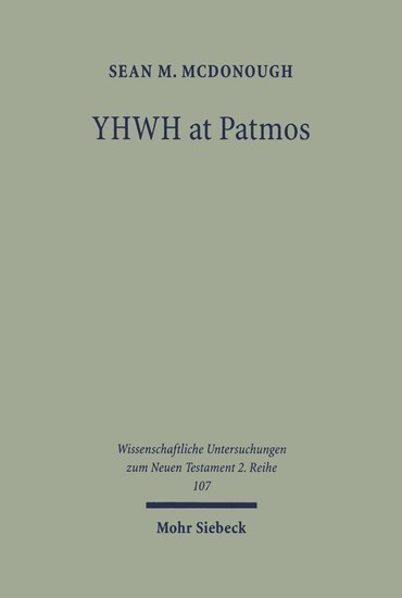 YHWH at Patmos: Rev. 1:4 in its Hellenistic and Early Jewish Setting main product photo