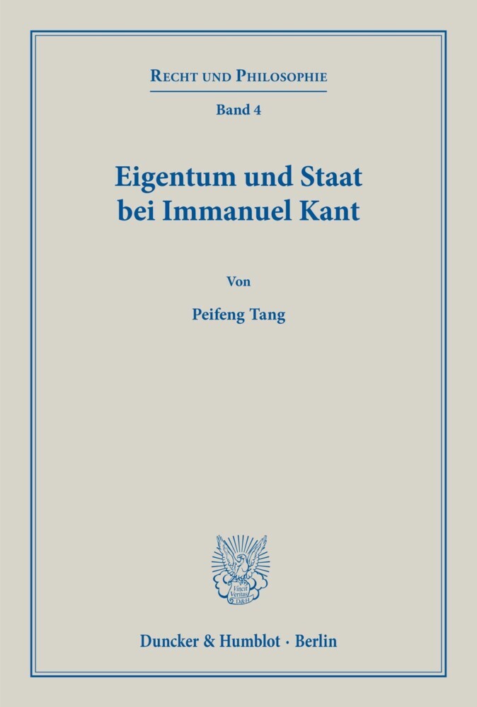 Eigentum und Staat bei Immanuel Kant. main product photo