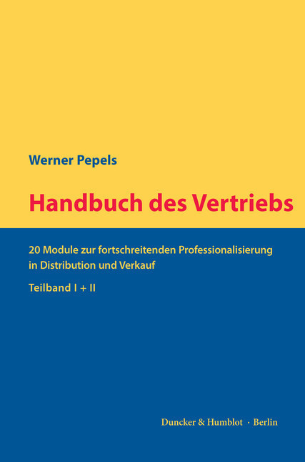 Handbuch des Vertriebs. main product photo