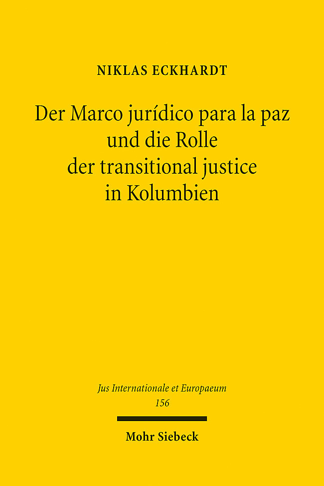 Der Marco jurídico para la paz und die Rolle der transitional justice in Kolumbien main product photo