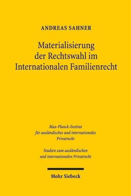 Materialisierung der Rechtswahl im Internationalen Familienrecht main product photo