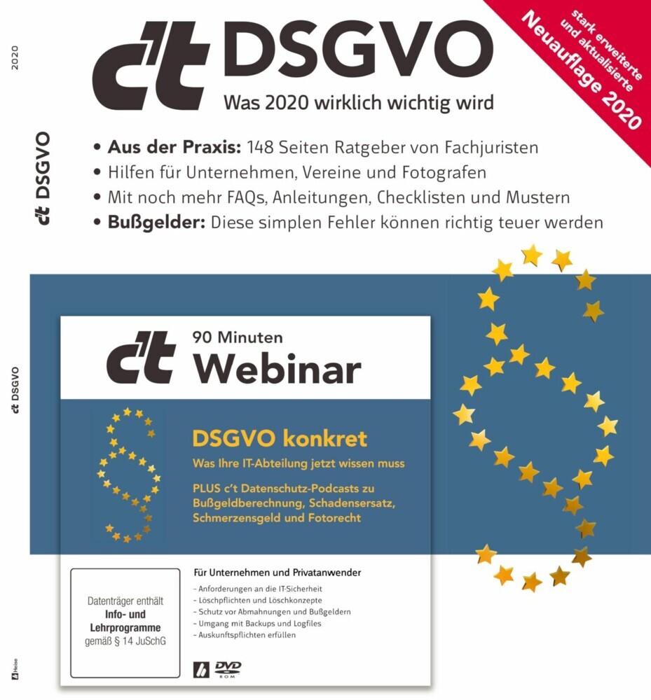 c't DSGVO 2020 - Was 2020 wirklich wichtig wird main product photo