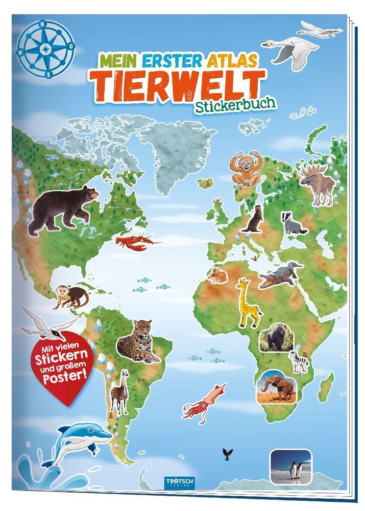 Mein erster Atlas Tierwelt Stickerbuch main product photo
