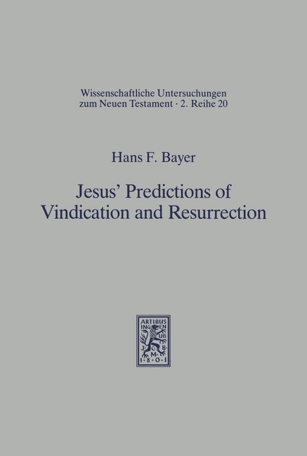 Jesus' Predictions of Vindication and Resurrection main product photo