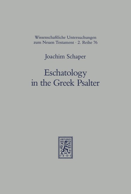 Eschatology in the Greek Psalter main product photo