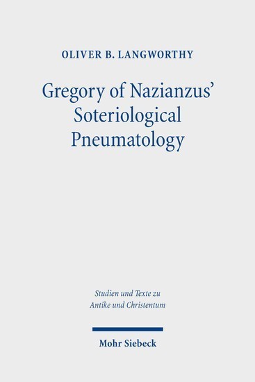 Gregory of Nazianzus' Soteriological Pneumatology main product photo