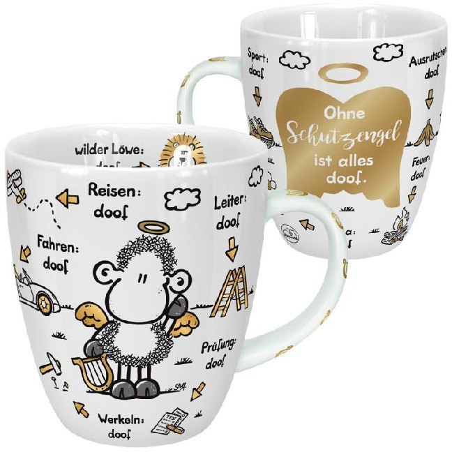 Tasse "Ohne Schutzengel ist alles doof." main product photo