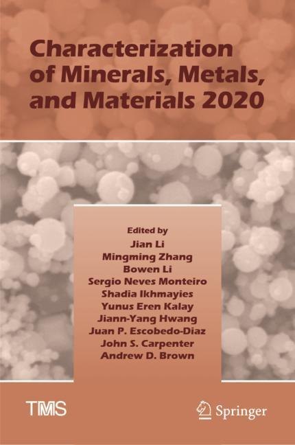 Characterization of Minerals, Metals, and Materials 2020 main product photo