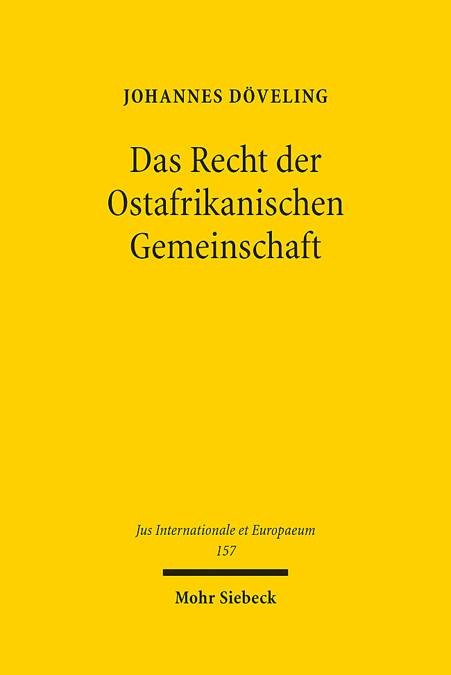 Das Recht der Ostafrikanischen Gemeinschaft main product photo