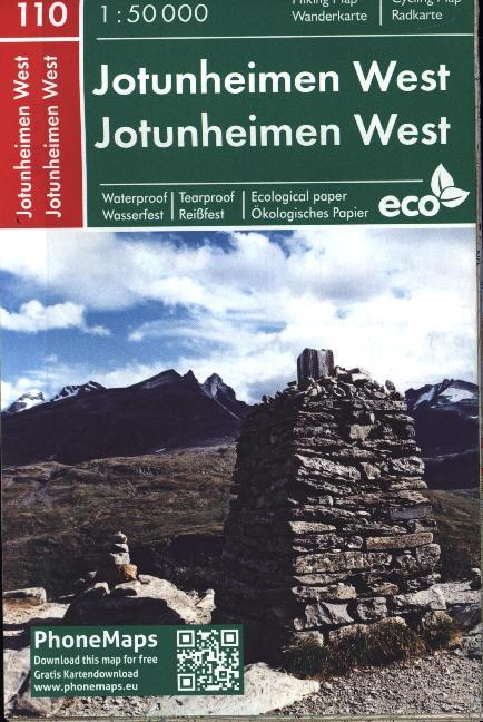Jotunheimen West, Wander- Radkarte 1 : 50 000 main product photo