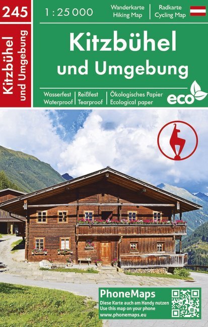Kitzbühel und Umgebung, Wander- Radkarte 1 : 25 000 main product photo