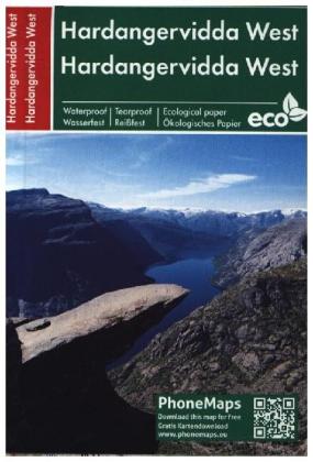 Hardangervidda West, Wander - Radkarte 1 : 50 000