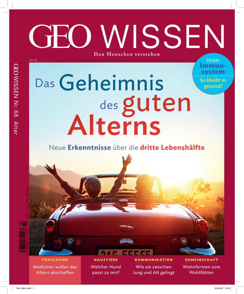 GEO Wissen / GEO Wissen 68/2020 - Das Geheimnis des guten Alterns main product photo