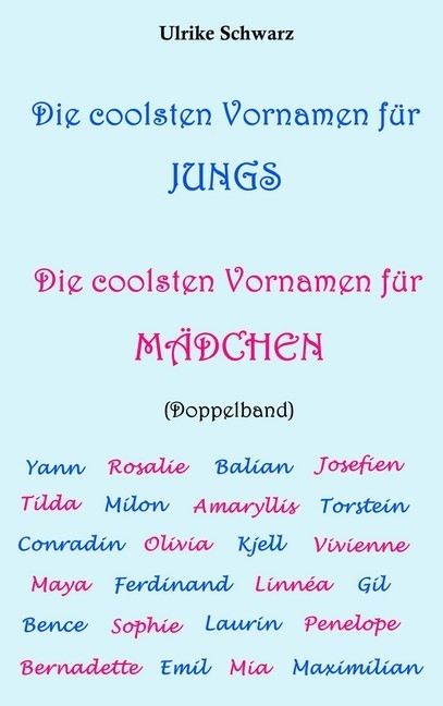Die coolsten Vornamen für Jungs / Die coolsten Vornamen für Mädchen: Doppelband main product photo