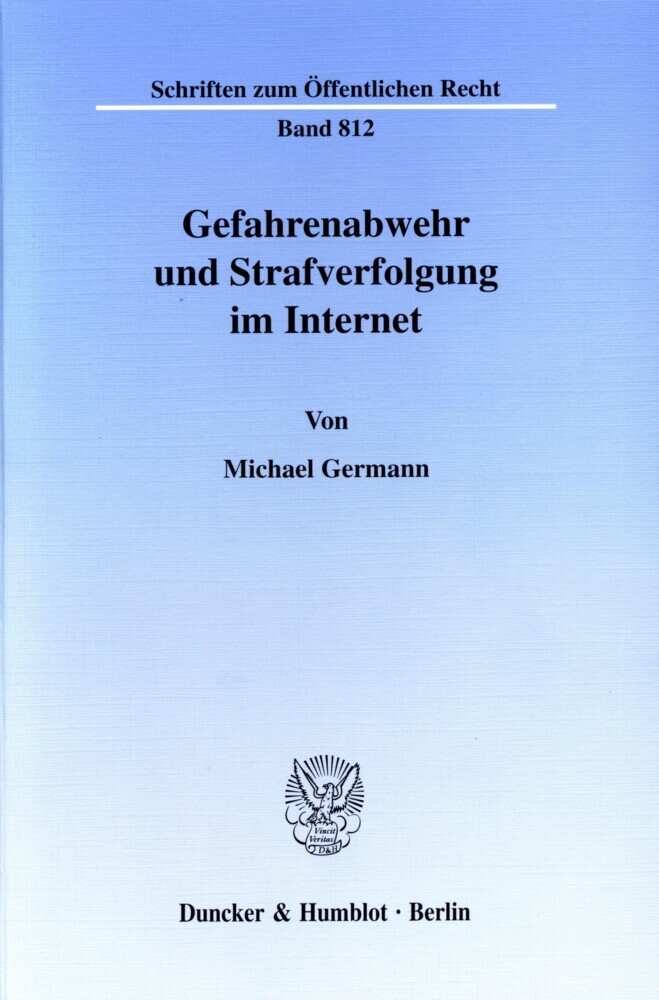 Gefahrenabwehr und Strafverfolgung im Internet. main product photo
