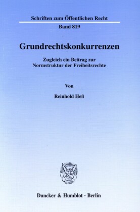 Grundrechtskonkurrenzen.