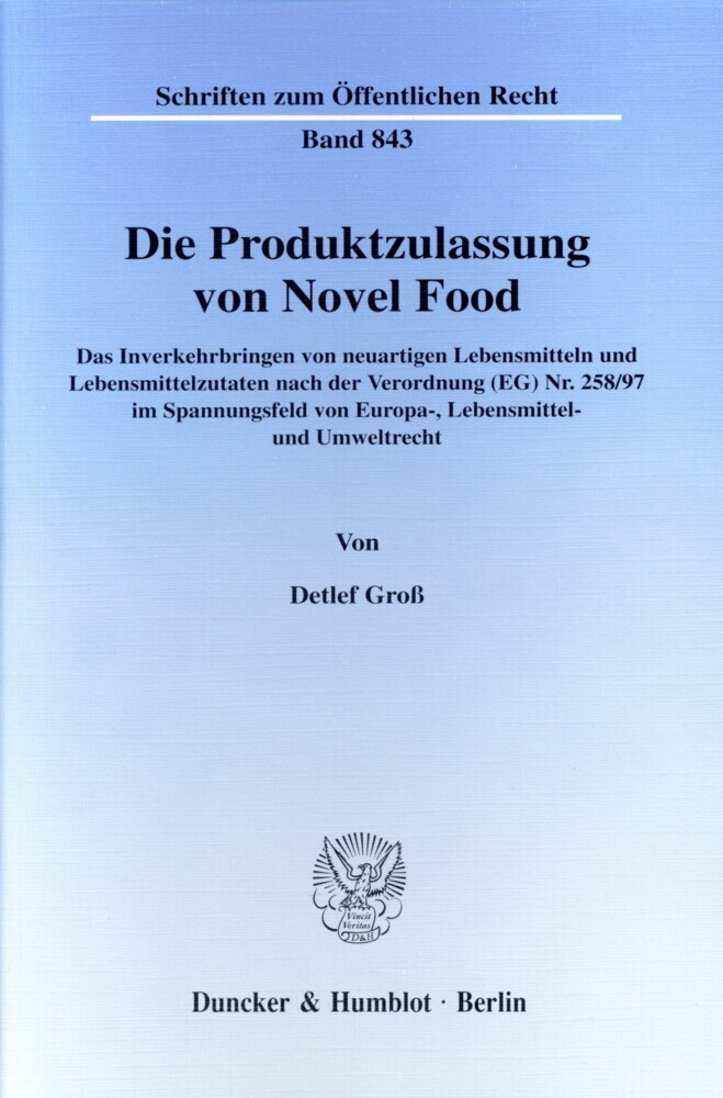 Die Produktzulassung von Novel Food. main product photo