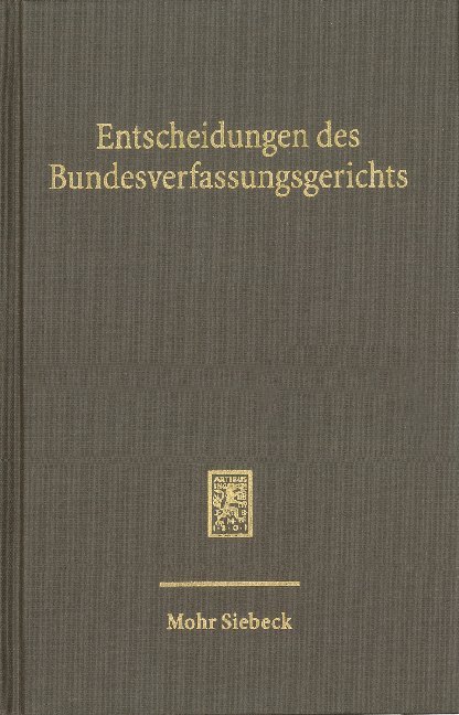 Entscheidungen des Bundesverfassungsgerichts (BVerfGE) main product photo