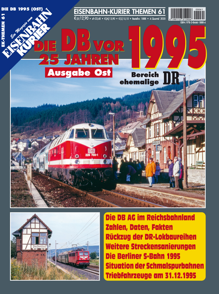 Die DB vor 25 Jahren - 1995 Ausgabe Ost main product photo