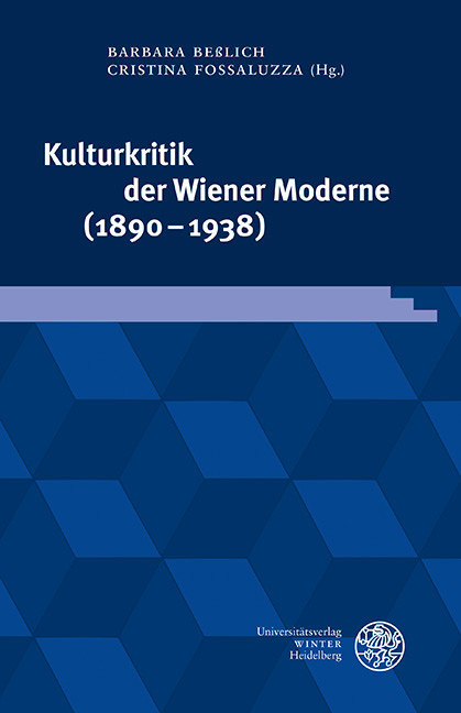 Kulturkritik der Wiener Moderne (1890-1938) main product photo