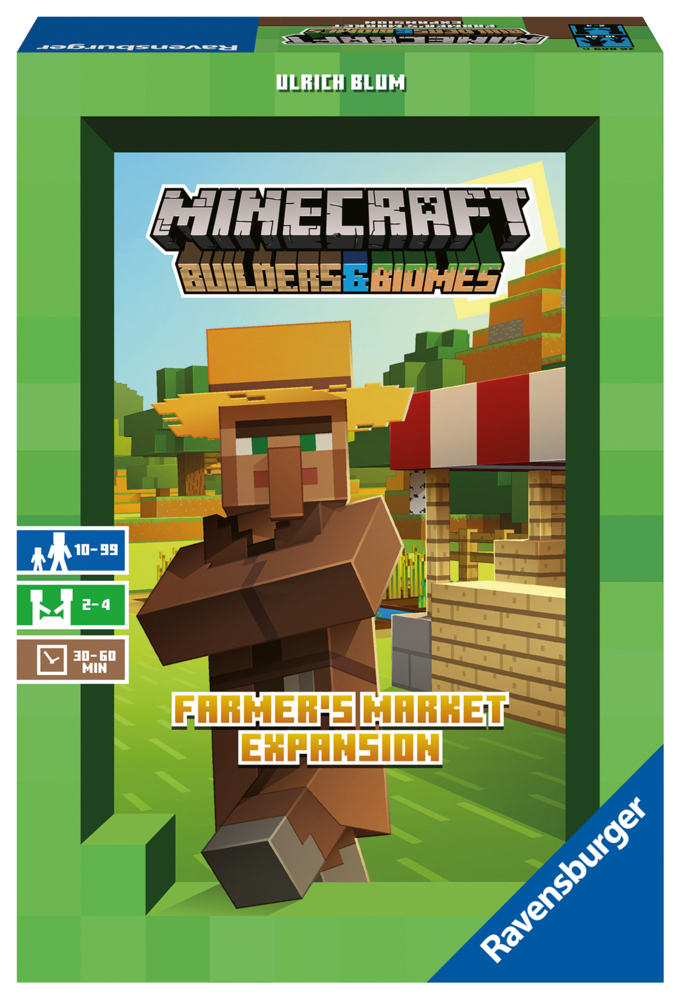Ravensburger 26869 - Minecraft Builders & Biomes Farmers Market Expansion - Erweiterung zum Brettspiel Minecraft Builders & Biomes, Spiel für Erwachsene und Kinder ab 10 Jahren, für 2-4 Spieler main product photo