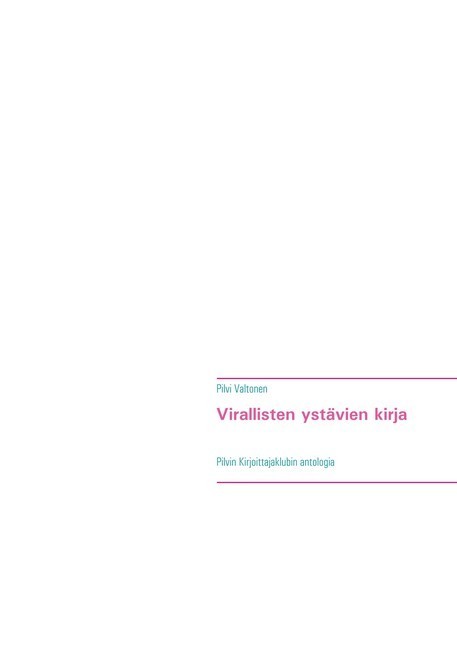Virallisten ystävien kirja main product photo
