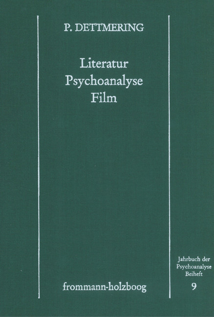 Literatur - Psychoanalyse - Film. main product photo