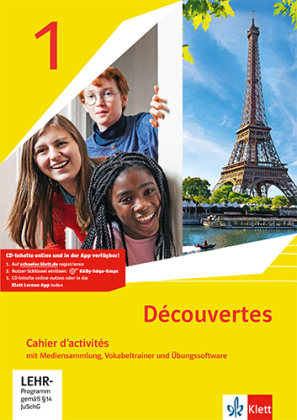 Découvertes. Ausgabe ab 2020 - Cahier d'activités mit Mediensammlung, Vokabeltrainer und Übungssoftware 1. Lernjahr