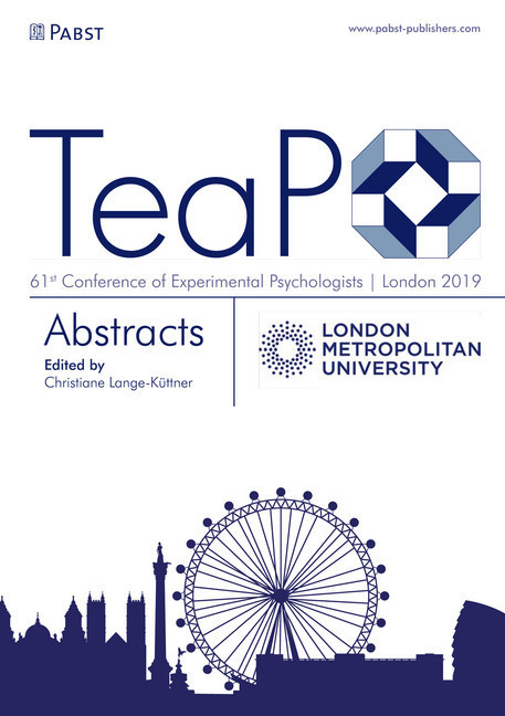 Abstracts of the 61st Conference of Experimental Psychologists main product photo