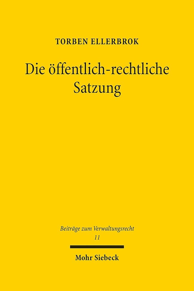 Die öffentlich-rechtliche Satzung main product photo