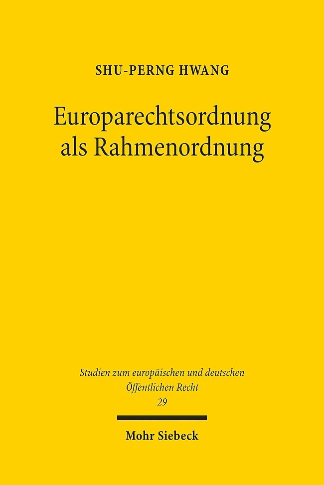 Europarechtsordnung als Rahmenordnung main product photo