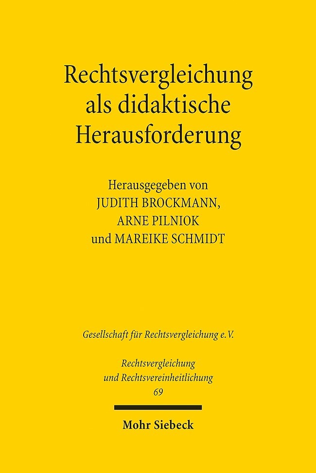 Rechtsvergleichung als didaktische Herausforderung main product photo