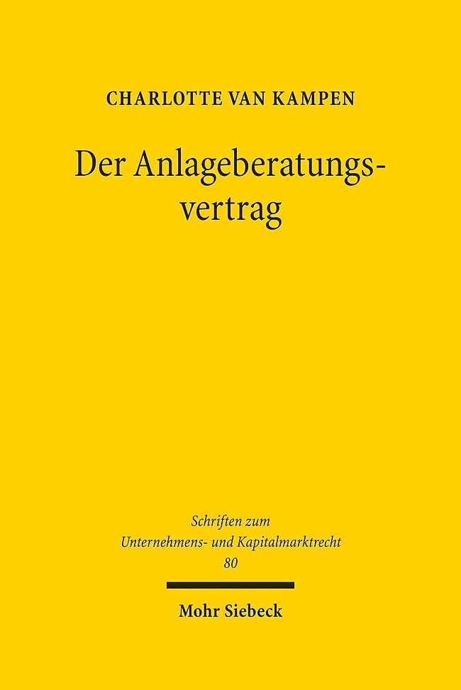 Der Anlageberatungsvertrag main product photo