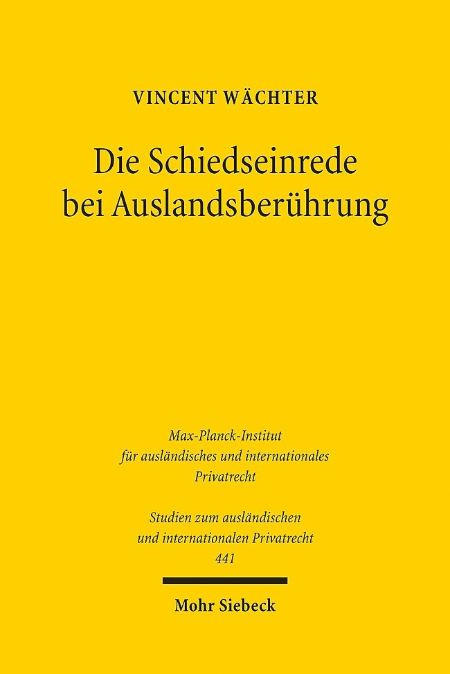 Die Schiedseinrede bei Auslandsberührung main product photo