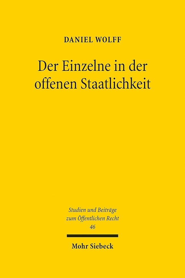 Der Einzelne in der offenen Staatlichkeit main product photo
