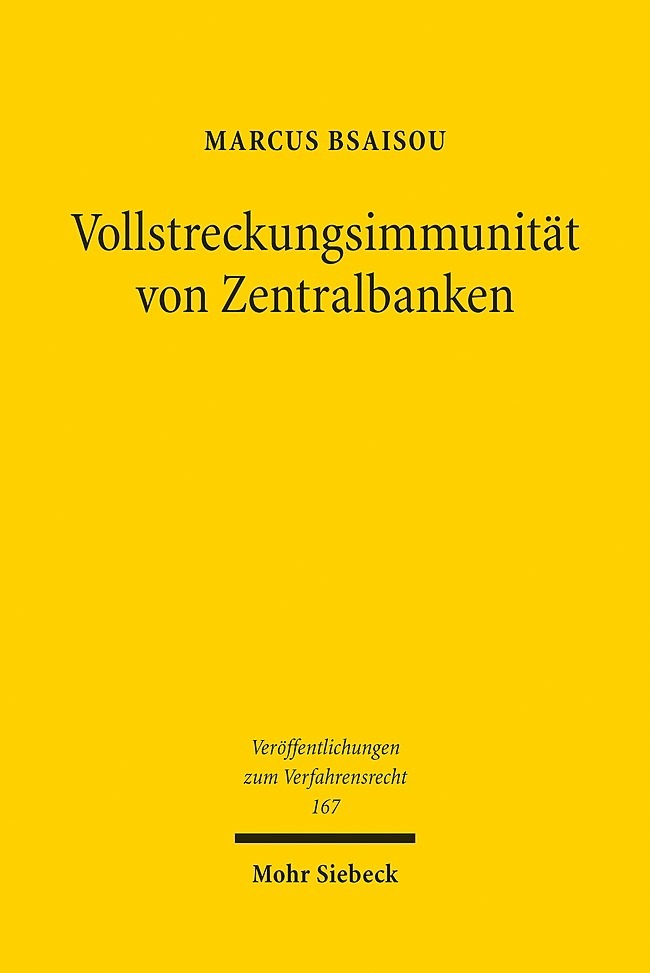 Vollstreckungsimmunität von Zentralbanken main product photo