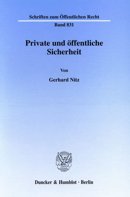Private und öffentliche Sicherheit. main product photo