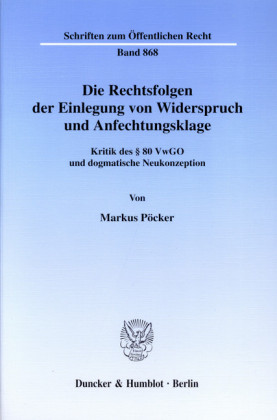 Die Rechtsfolgen der Einlegung von Widerspruch und Anfechtungsklage.